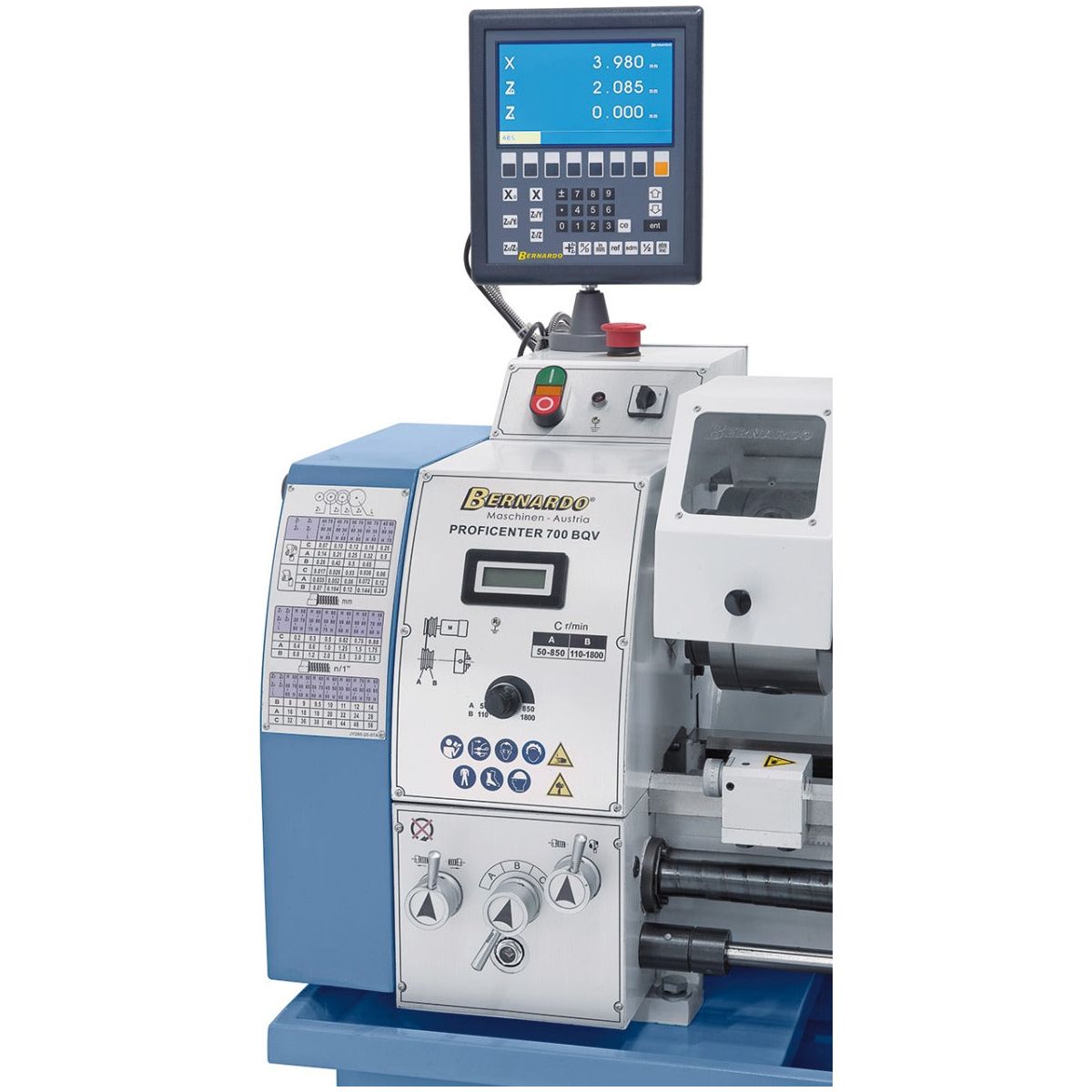 BERNARDO Bearbeitungszentre – Modell Proficenter 700 BQV / 230 V inkl. 2-Achs-Digitalanzeige ES-12 V