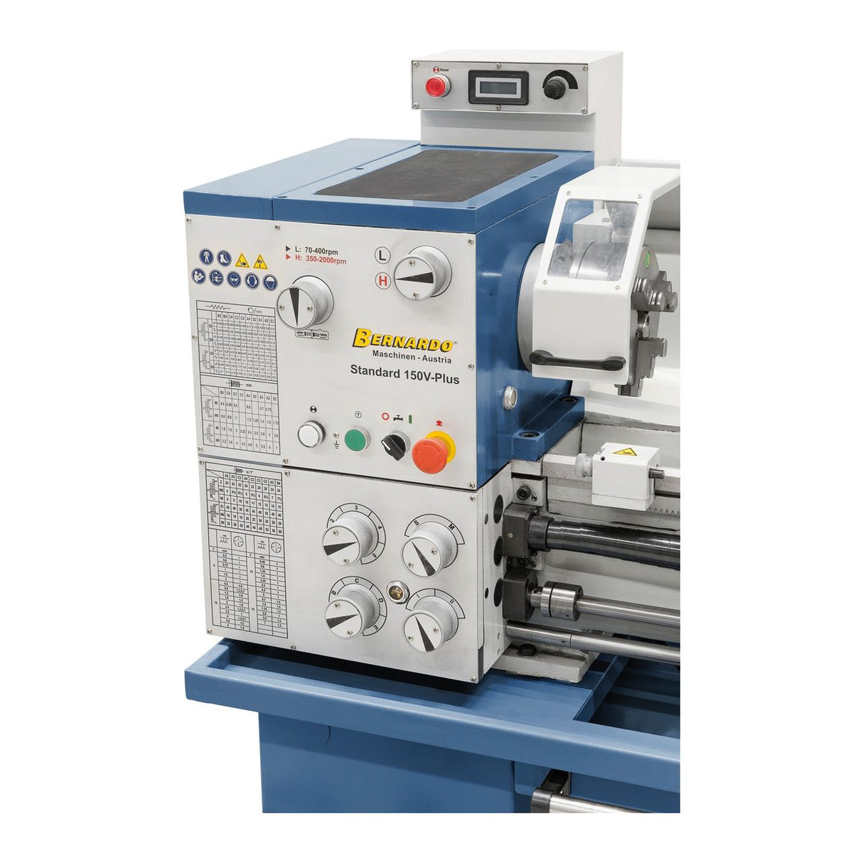 BERNARDO Leit- und Zugspindeldrehmaschine – Modell Standard 150 V-Plus