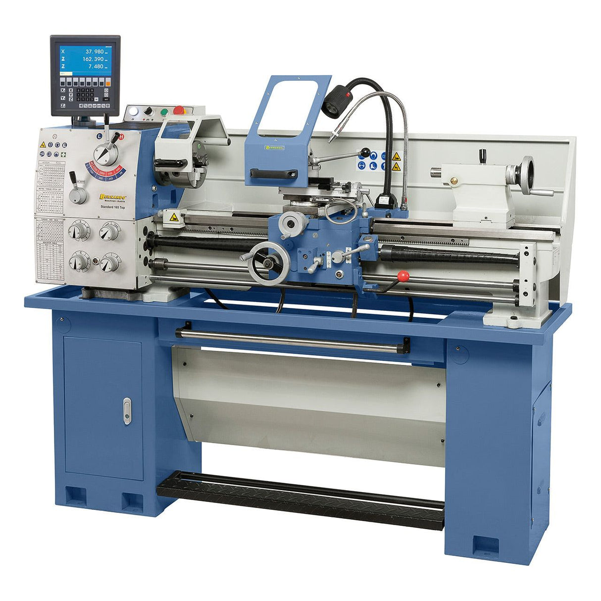 BERNARDO Leit- und Zugspindeldrehmaschine – Modell Standard 165 Top inkl. 3-Achs-Digitalanzeige ES-12 V