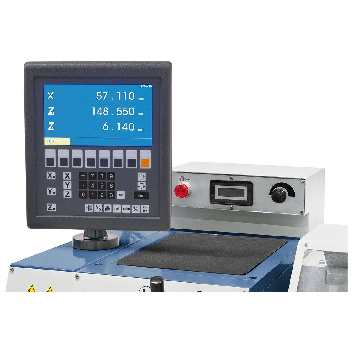 BERNARDO Leit- und Zugspindeldrehmaschine – Modell Standard 165 V-D inkl. 3-Achs-Digitalanzeige ES-12 V