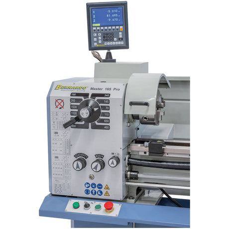 BERNARDO Leit- und Zugspindeldrehmaschine – Modell Master 165 Pro inkl. 3-Achs-Digitalanzeige ES-12 V
