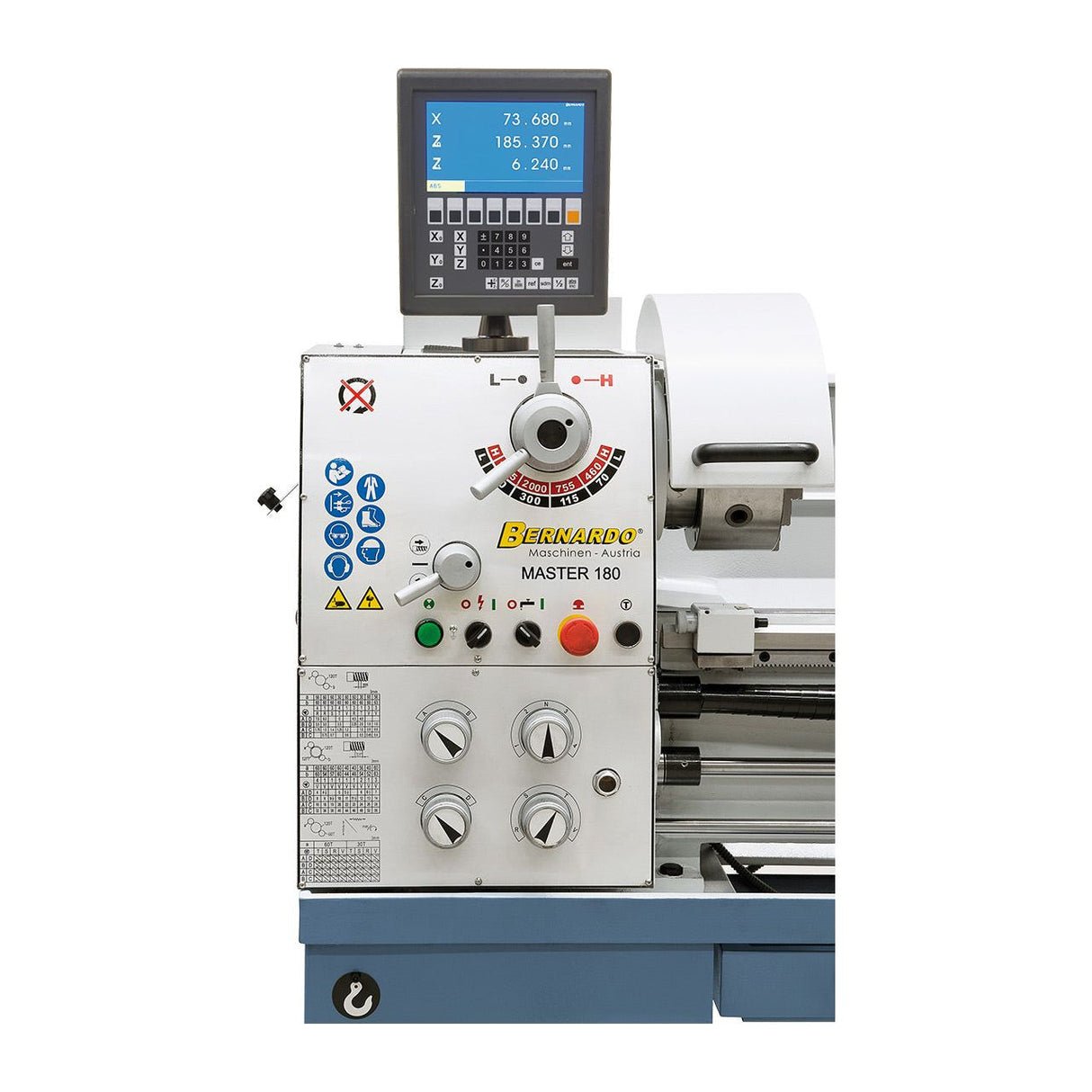 BERNARDO Universaldrehmaschine – Modell Master 180 inkl. 3-Achs-Digitalanzeige ES-12 V