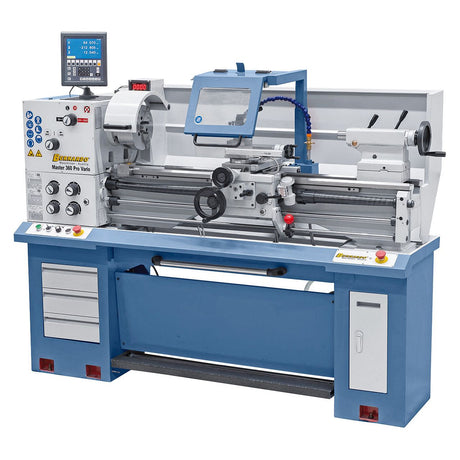 BERNARDO Universaldrehmaschine mit stufenloser Drehzahl – Modell Master 360 Pro Vario inkl. 3-Achs-Digitalanzeige ES-12 V