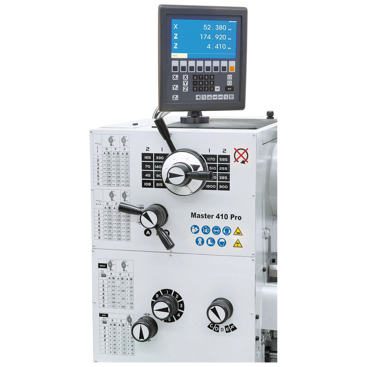 BERNARDO Universaldrehmaschine – Modell Master 410 Pro inkl. 3-Achs-Digitalanzeige ES-12 V