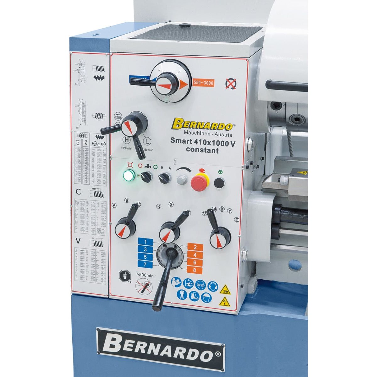 BERNARDO Universaldrehmaschine mit stufenloser Drehzahl – Modell Smart 410 x 1000 V-constant inkl. 3-Achs-Digitalanzeige