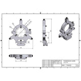 Optimum Feststehende Lünette D560/TH56 Max. Ø165mm - Art. 03402615LF