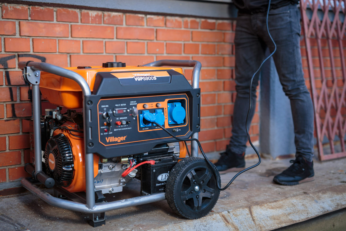 Villager VGP 5900 S – Stromgenerator 5,4 kW mit AVR, Elektrostart & 25 l Tank - VI-055117