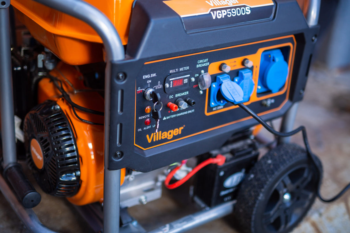 Villager VGP 5900 S – Stromgenerator 5,4 kW mit AVR, Elektrostart & 25 l Tank - VI-055117