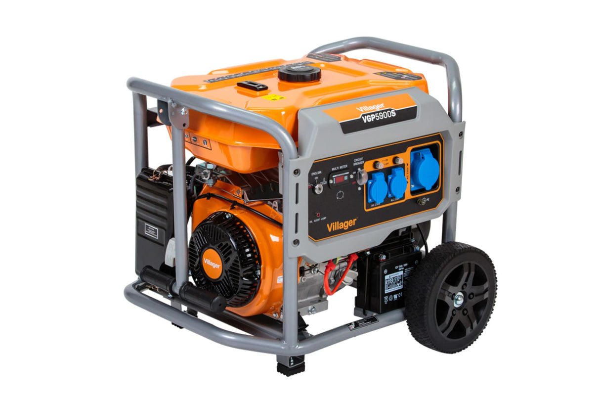 Villager VGP 5900 S – Stromgenerator 5,4 kW mit AVR, Elektrostart & 25 l Tank - VI-055117