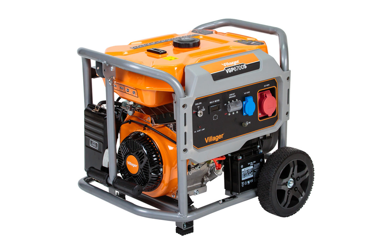 Villager VGP 6700 S - 6,5 kW Stromgenerator mit 400 V Drehstrom, Elektrostart & AVR - VI-055118