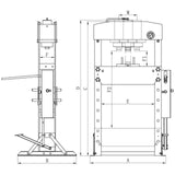 BERNARDO Werkstattpresse – Modell WK 50 FH Pro