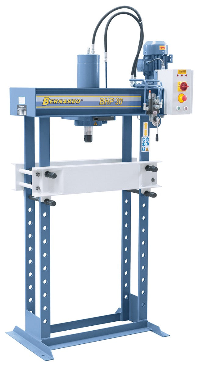 BERNARDO Hydraulische Werkstattpresse mit verschiebbarem Zylinder – Modell BHP 30