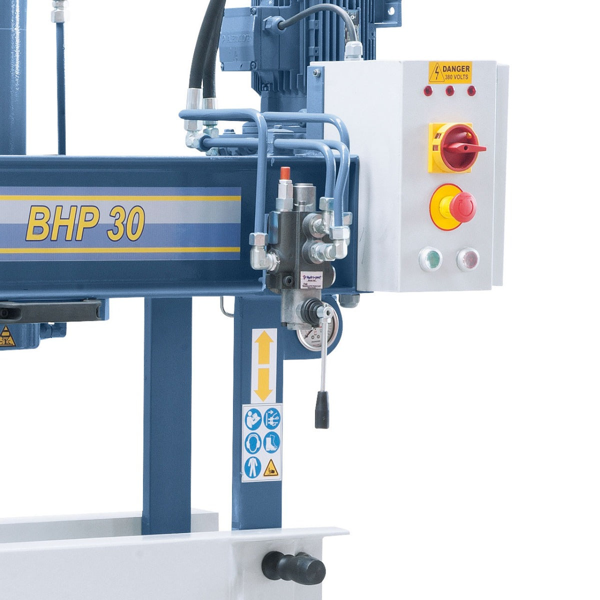 BERNARDO Hydraulische Werkstattpresse mit verschiebbarem Zylinder – Modell BHP 30