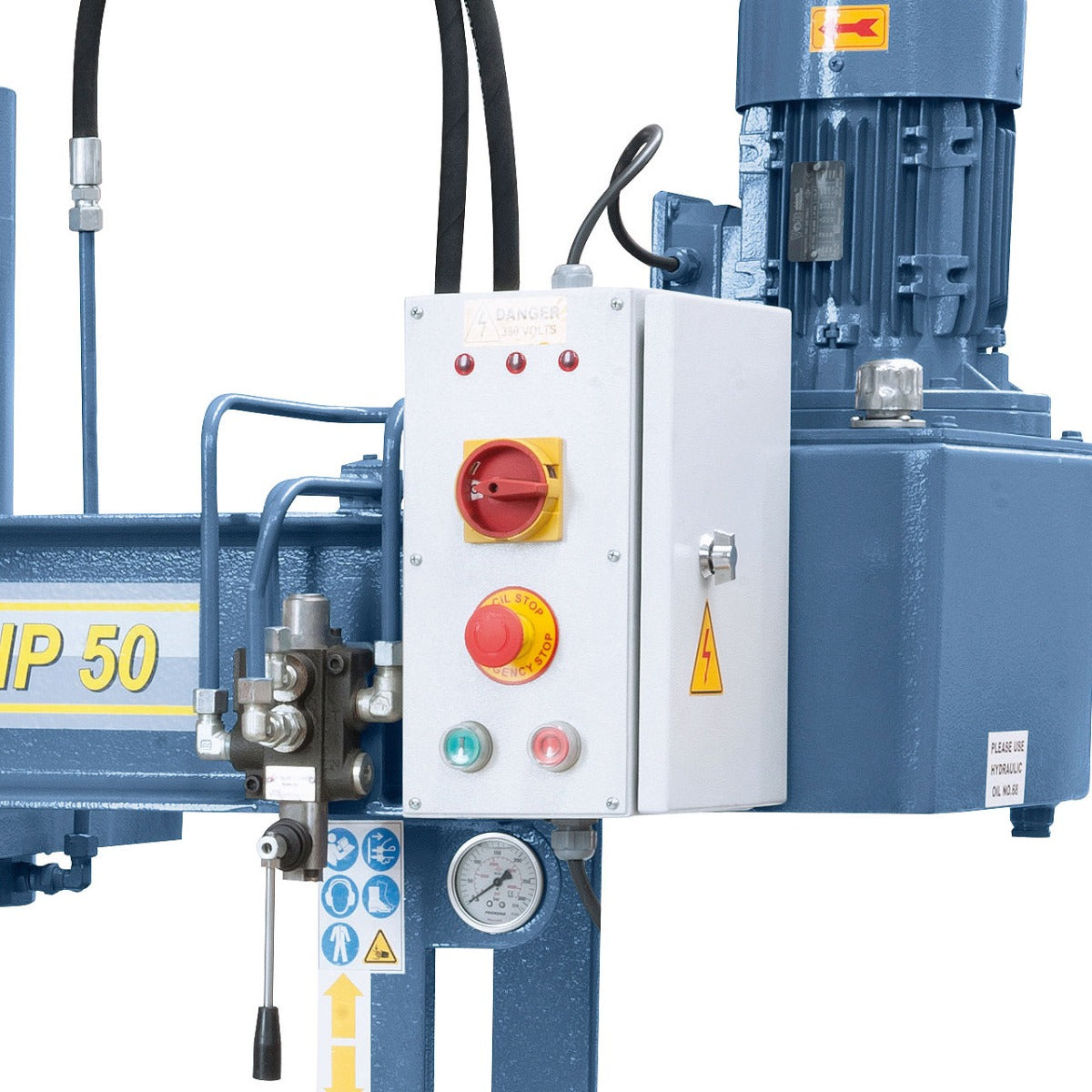 BERNARDO Hydraulische Werkstattpresse mit verschiebbarem Zylinder – Modell BHP 50