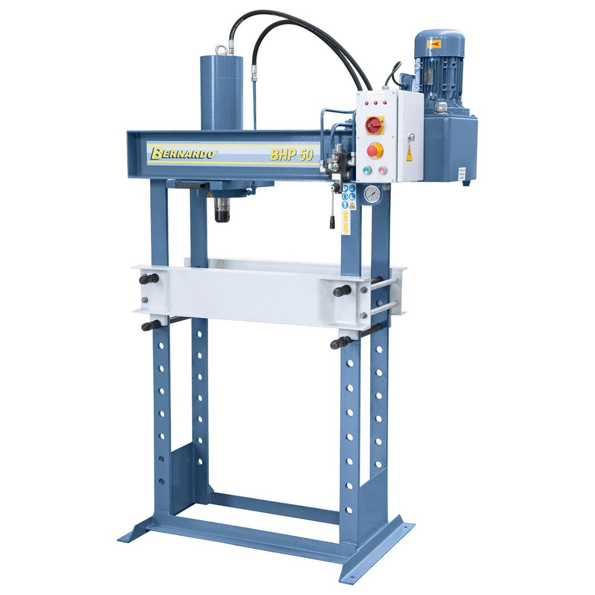 BERNARDO Hydraulische Werkstattpresse mit verschiebbarem Zylinder – Modell BHP 50