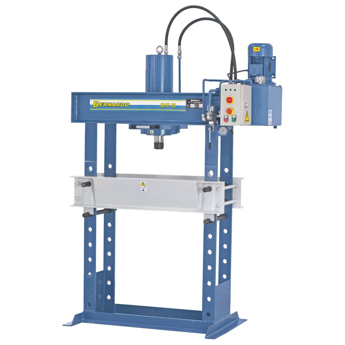BERNARDO Hydraulische Werkstattpresse mit verschiebbarem Zylinder – Modell BHP 80