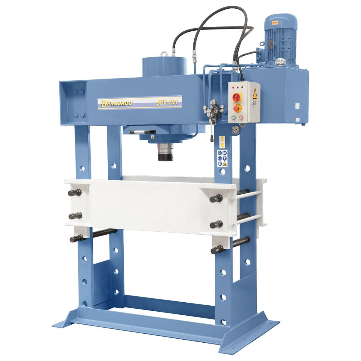 BERNARDO Hydraulische Werkstattpresse mit verschiebbarem Zylinder – Modell BHP 250
