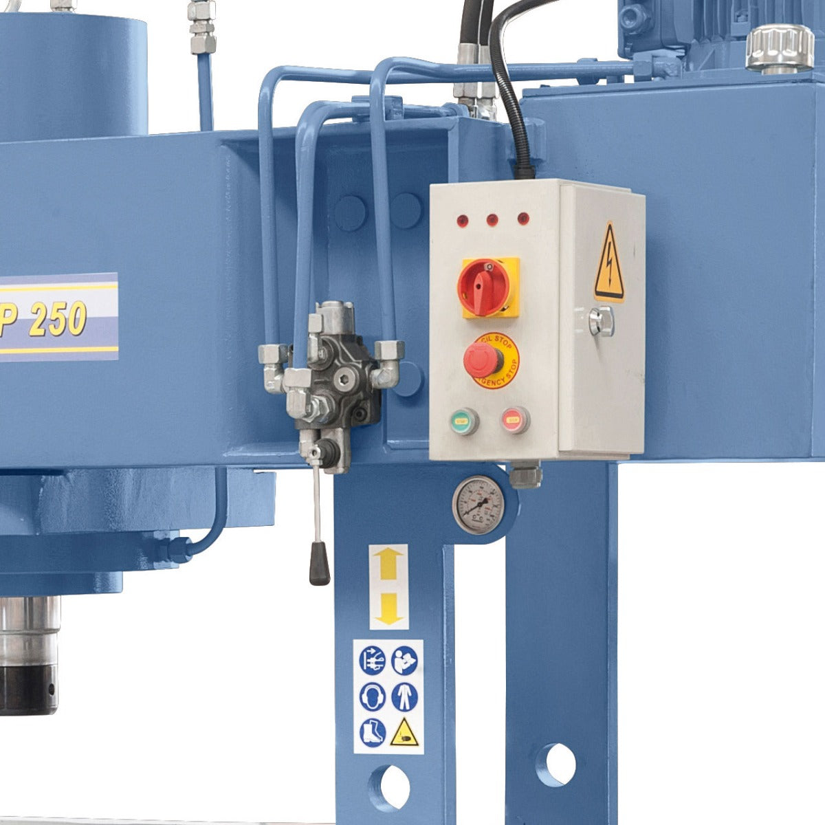 BERNARDO Hydraulische Werkstattpresse mit verschiebbarem Zylinder – Modell BHP 250