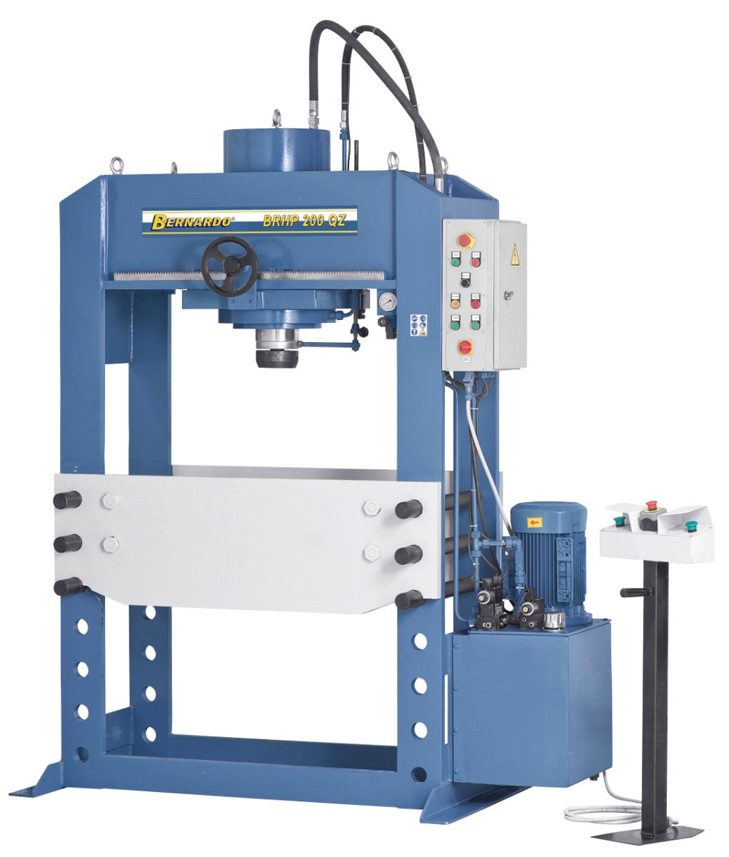 BERNARDO Hydraulische Werkstattpresse mit verschiebbarem Zylinder – Modell BRHP 250 QZ