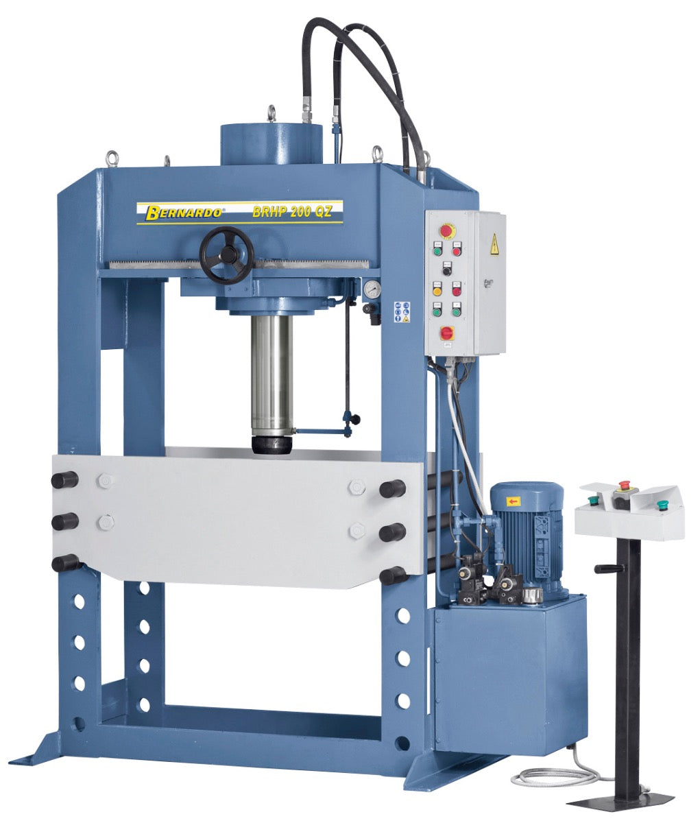 BERNARDO Hydraulische Werkstattpresse mit verschiebbarem Zylinder – Modell BRHP 250 QZ