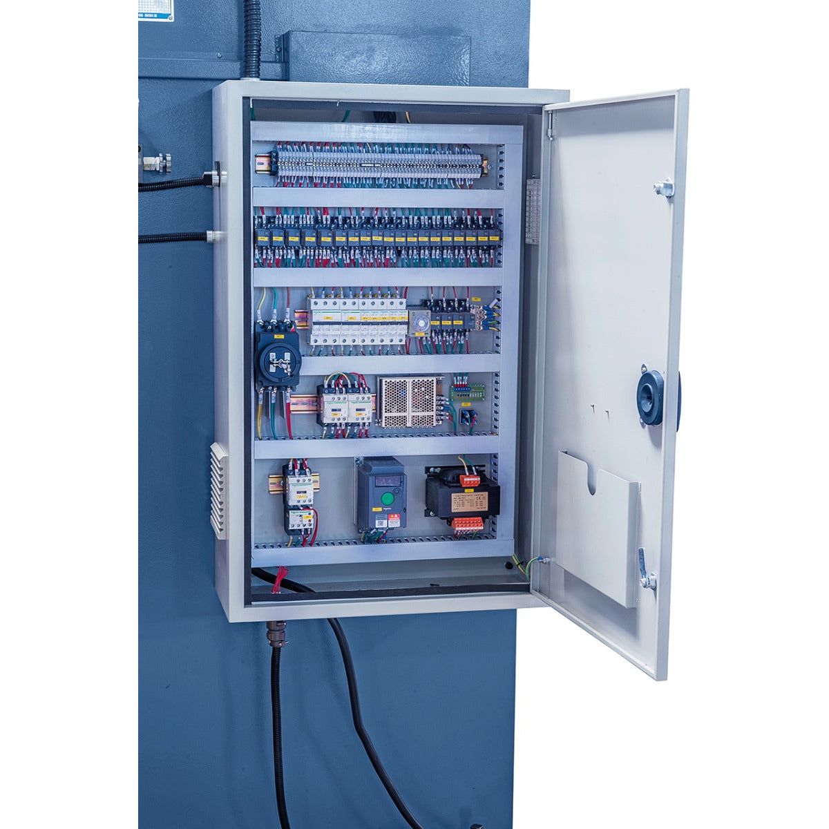 BERNARDO Hydraulische Abkantpresse – Modell AKPL 3200 x 125 mit manueller Bombiereinrichtung