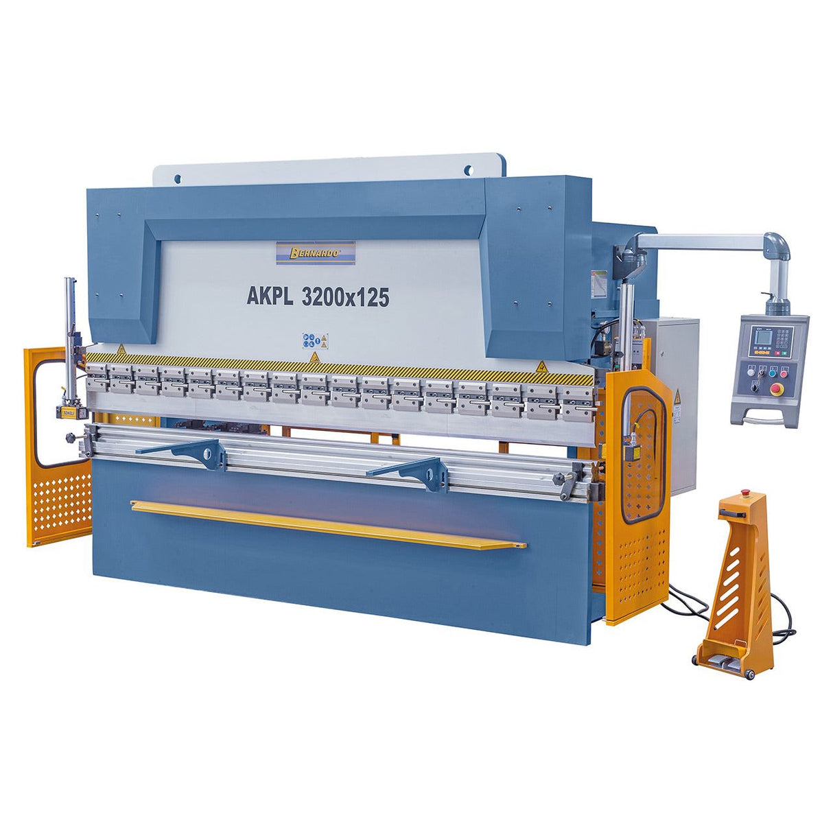 BERNARDO Hydraulische Abkantpresse – Modell AKPL 3200 x 125 mit manueller Bombiereinrichtung