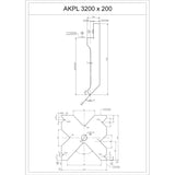 BERNARDO Hydraulische Abkantpresse – Modell AKPL 3200 x 200 mit manueller Bombiereinrichtung