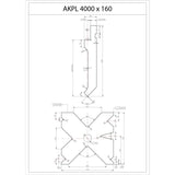 BERNARDO Hydraulische Abkantpresse – Modell AKPL 4000 x 160 mit manueller Bombiereinrichtung