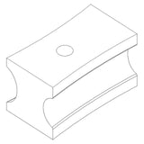 BERNARDO Zubehör für Rohrbieger – Modell Gleitschuh 1 1/2“ W (Ø38,1) x 2“ W (Ø50,8) für BM 60 A