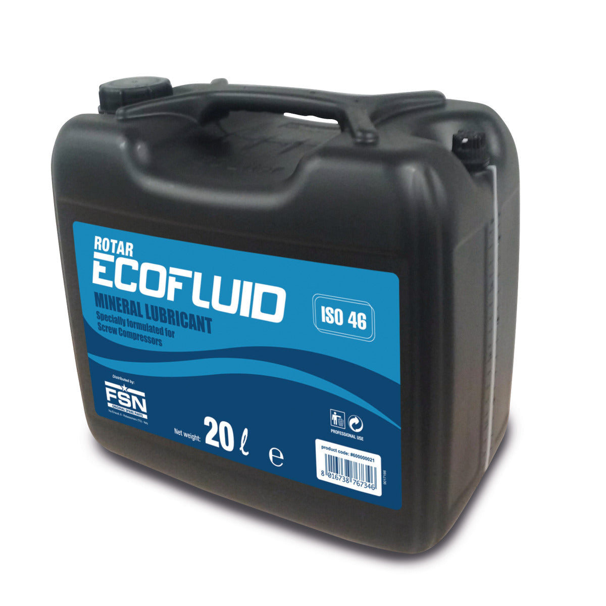 Aircraft Mineralöl für Schraubenkompressoren ROTAR ECOFLUID 46 20 L - Art. 0600000021