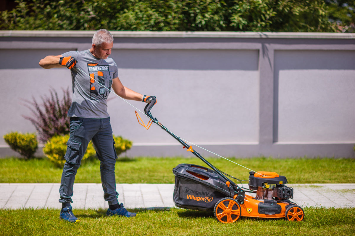 Villager ATLAS 4111 T - 4-in-1 Benzin-Rasenmäher mit 46 cm Schnittbreite & Radantrieb - VI-060170