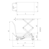 BERNARDO Hydraulik-Doppelscherenhubtische – Modell BS 700 D