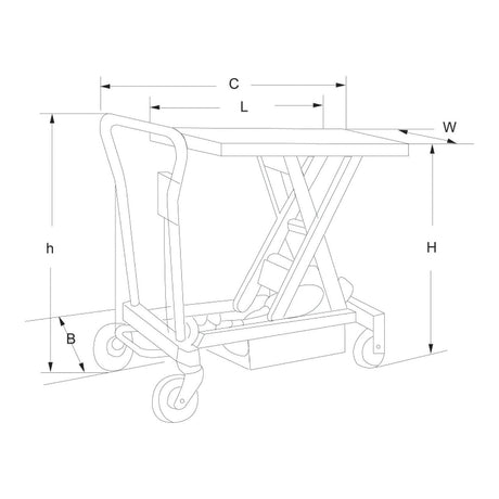 BERNARDO Semielektrische Doppelscherenhubtische – Modell ES 800 D