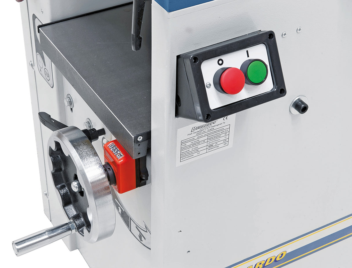 BERNARDO Abricht- und Dickenhobelmaschinen mit Spiralhobelwelle – Modell FS 310 PS - 230 V
