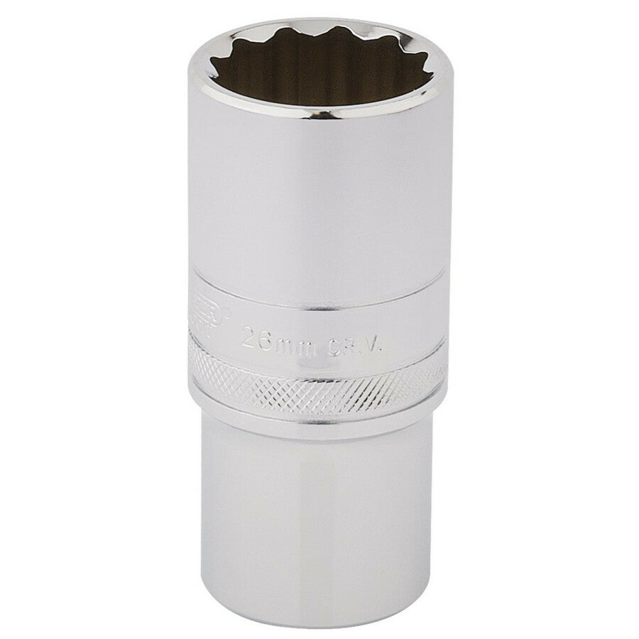 Draper Tools 1/2"  - Stecknuss, Steckschlüssel lang, 26mm, 12-seitig D33838