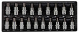 Deltach 1/2" Steckschlüsselsatz Vielzahn/ Reibe, 19-teilig, S-Modul 127000