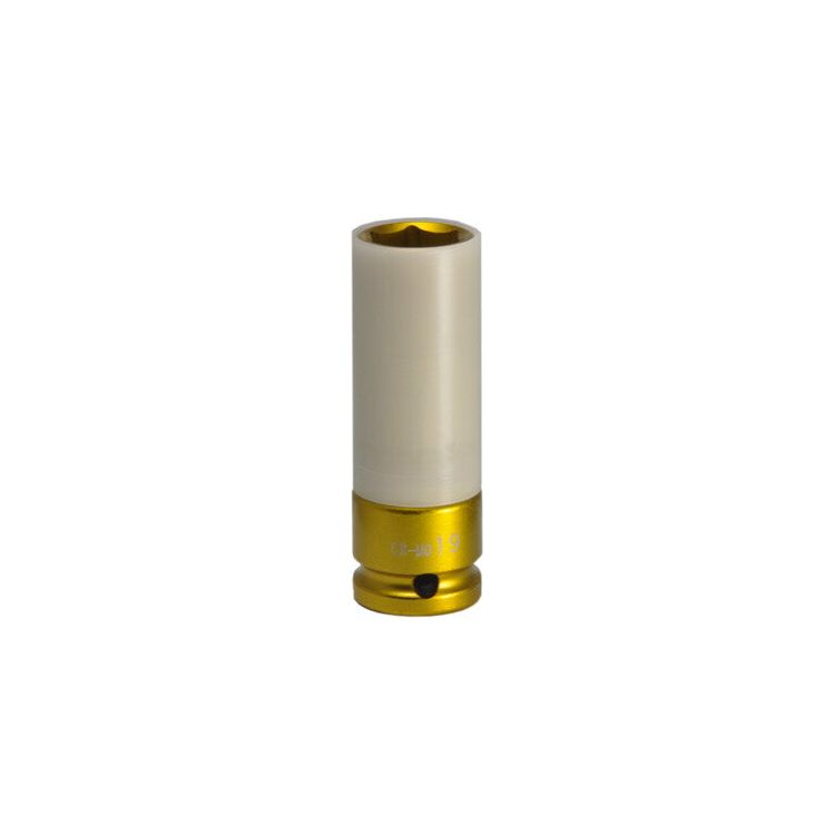 Steiner Airtools 1/2" Power cap 19mm, lang dünnwandig (gelb) SK12LD19