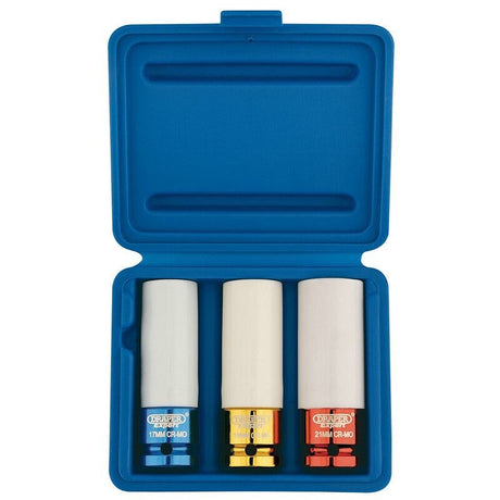 Draper Tools 1/2" Kraftschlüsselsatz, lang dünnwandig, 3-tlg. D30630