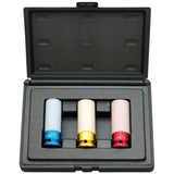 Steiner Airtools 1/2" Kraftschlüsselsatz, lang dünnwandig, 3-tlg. SK6903CM