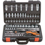 Custor 1/4"+1/2" Steckschlüsselsatz, 72tlg. CTK02472K