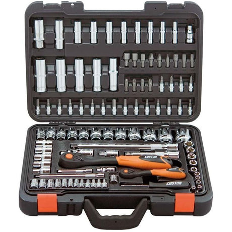 Custor 1/4"+1/2" Steckschlüssel-Satz, 98 Teile. CTK02498K