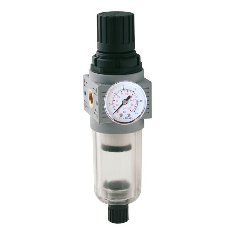 Steiner Airtools 1/4" Wasserausgang, Druckregler, Manometer SL14520