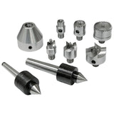 BERNARDO Zubehör Drechselmaschine – Modell Mitnehmerset M 33 x 3,5 inkl. 2 Rollkörner MK 1 und MK 2, 9 tlg.