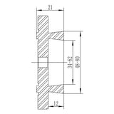 BERNARDO Zubehör Drechselmaschine – Modell Spannfutter-Set Premium M 95