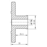 BERNARDO Zubehör Drechselmaschine – Modell Spannfutter-Set Premium M 95