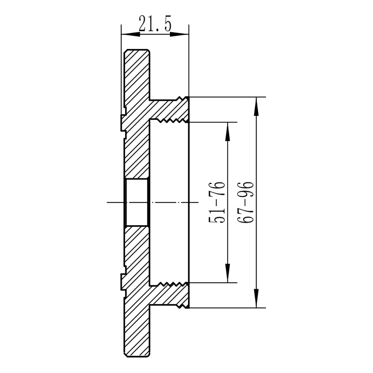 BERNARDO Zubehör Drechselmaschine – Modell Spannfutter-Set Premium M 115