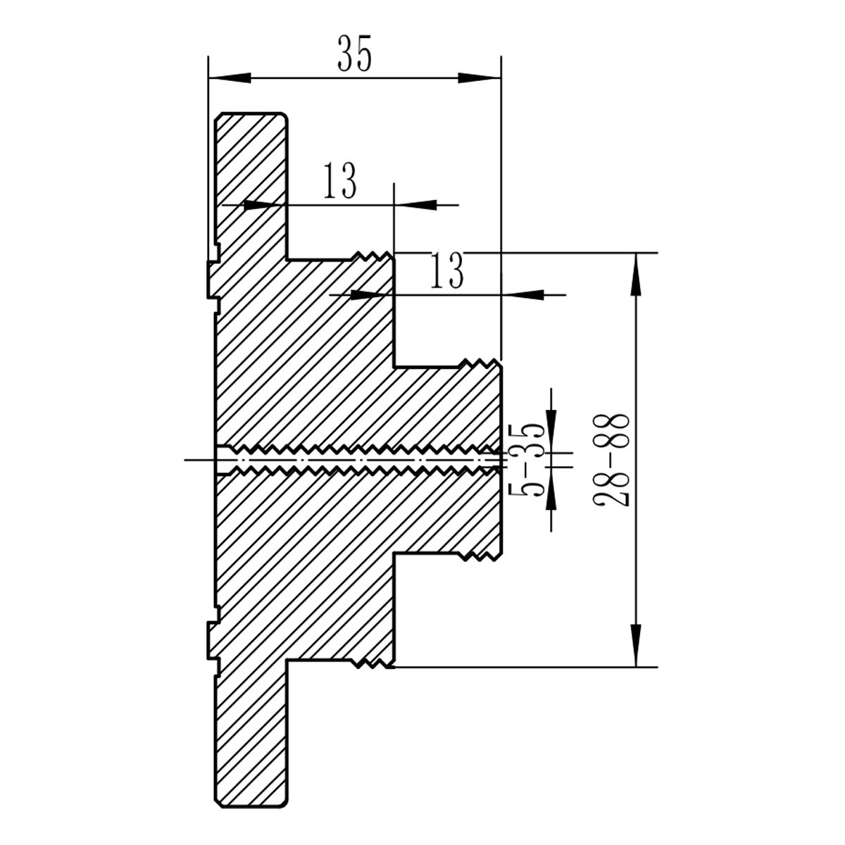 BERNARDO Zubehör Drechselmaschine – Modell Spannfutter-Set Premium M 115