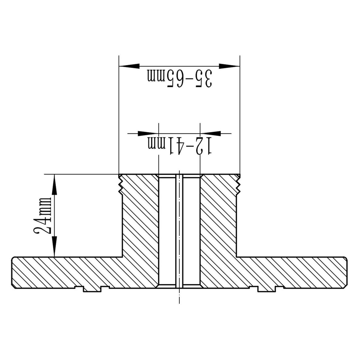 BERNARDO Spannfutter – Modell Spannzange 25 mm f. Spannfutter M 115