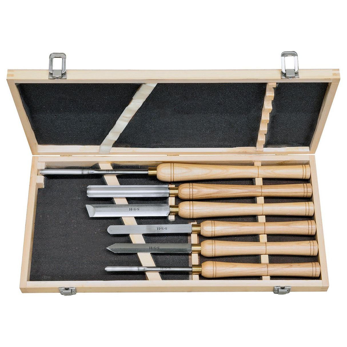 BERNARDO Drechselmesser – Modell Standard-Drechselmessersatz C, Carbon, 6-tlg.