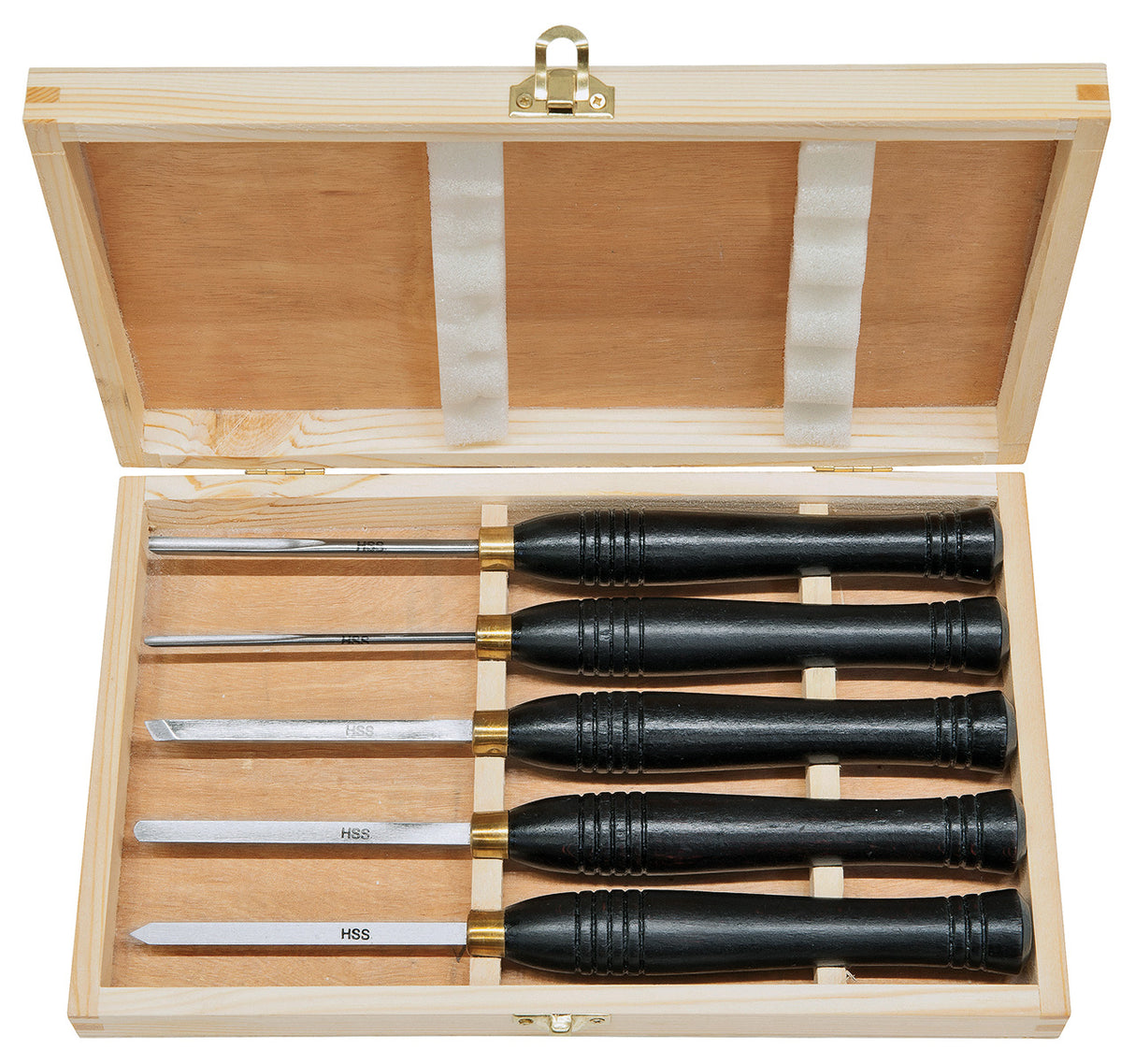 BERNARDO Drechselmesser – Modell Mini-Drechselmessersatz E, HSS, 5-tlg.